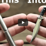 ボルトからナイフを作り出した海外YouTuber…技術力が凄いと話題に…